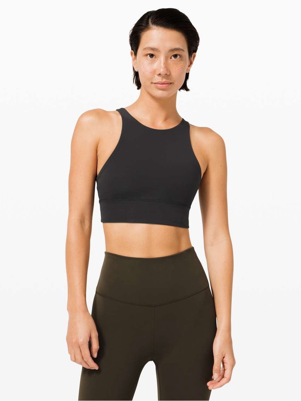 Lululemon Energy Bra High Neck Long Line *Tough
Black